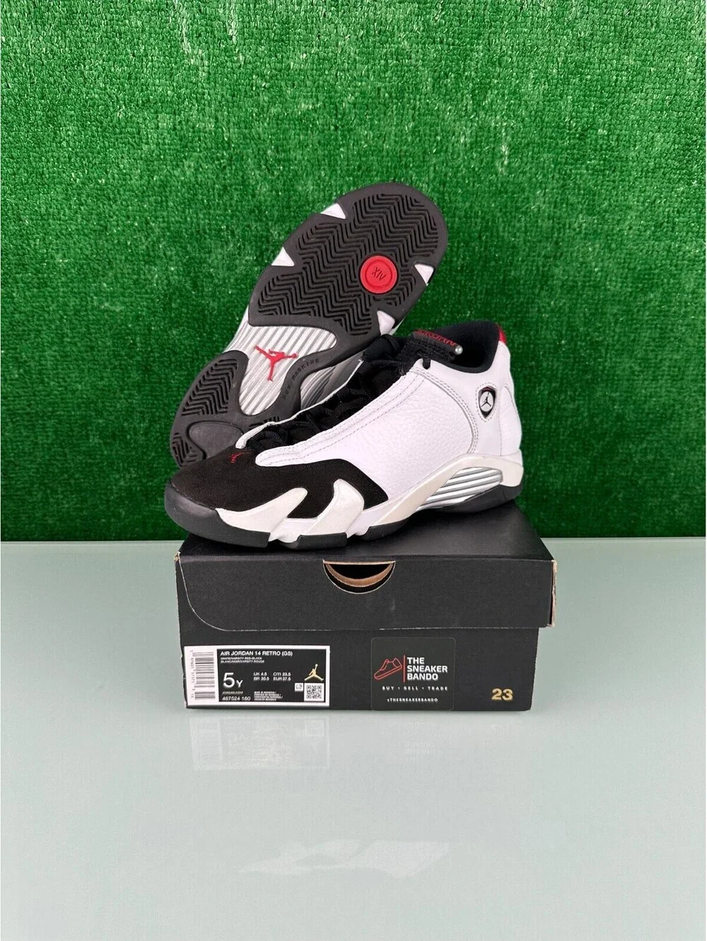 Size 5Y- Air Jordan 14 Retro 2024 Black Toe (GS)